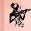 Elegant Violin Lady Metal Wall Art Modern Home Decor For Bedroom, Living Room, Or Bathroom.
