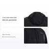 Solid Zip Hoodie Jacket Мужская Верхняя одежда Черный 1371587-001