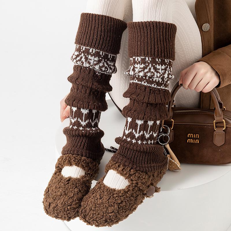 Утеплённый ретро ромбовидный чехол для ног