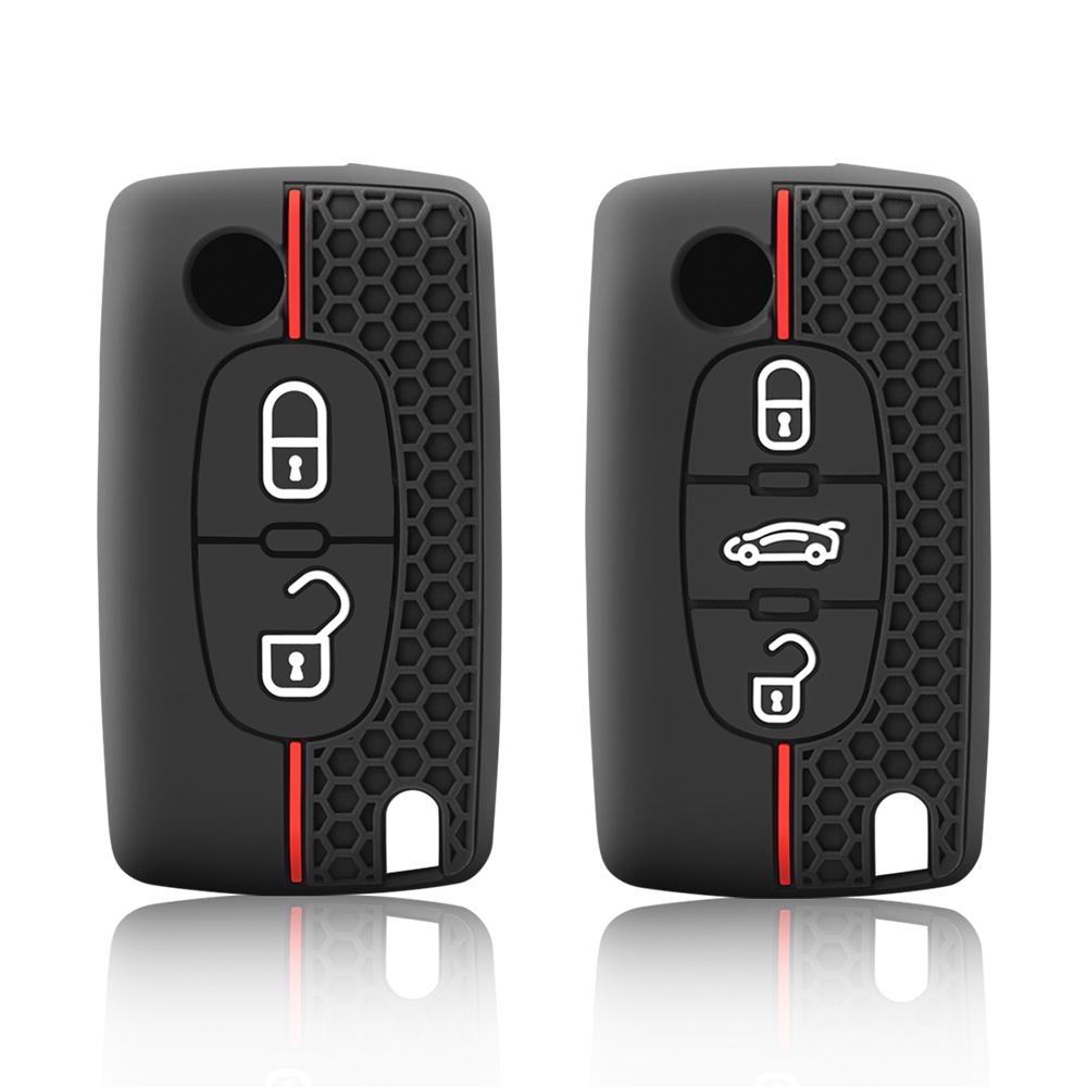 2 3-кнопочный чехол для ключа Citroen C-Crosser C3 C4 Picasso Berlingo чехол для Peugeot Partner Tepee 207 307 308 407 брелок
