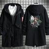 Anime Attack On Titan Costume Levi Mikasa Eren Cosplay Men Hooded Long Coat Spring Autumn Jacket Windbreaker Outwear Overcoat