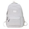 Simple Laptop School Bag Solid Color College Backpack Fashion Large Capacity Backpack  Teenagers
