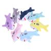 Cute Cartoon Stuffed Plush Shark Pendant Key Chain Ring Doll Toys For Kids Gifts
