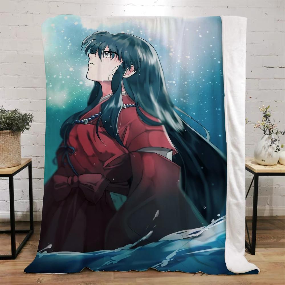 Inuyasha теплые зимние одеяла для дивана, покрывало, плед, роскошное постельное белье, пляжное полотенце, вязаный плед для дома и украшения, колено