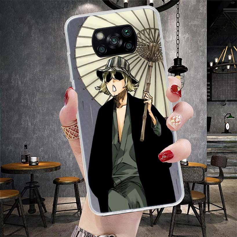 Bleach Кисуке Урахара Мягкий Чехол Для Телефона Для Xiaomi Redmi 15C 15 13C 13 Poco X5 X6 X7 F7 Ultra M7 12C 12 10 10C 9C 9A 9T 9 Fundas P