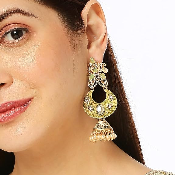 Подарок ракхи подарок для брата подарок на день дружбы для лучшего друга Этническая дива Традиционные синие серьги-подвески с полки и жемчугом для женщин/девочек