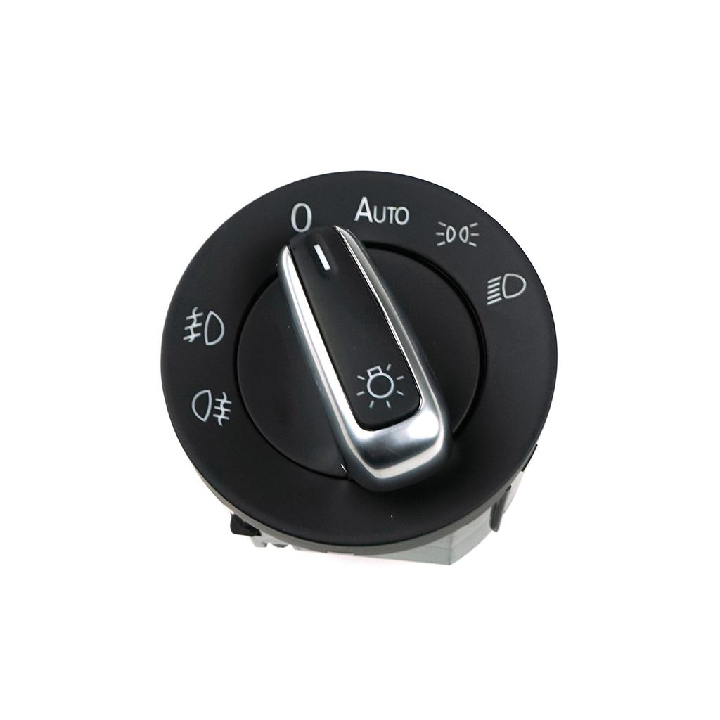 BDP190 Chrome Headlight Fog Light Switch Control Turn Knob Headlight With Auto Positioning For VW Models Alhambra 3C8941431A