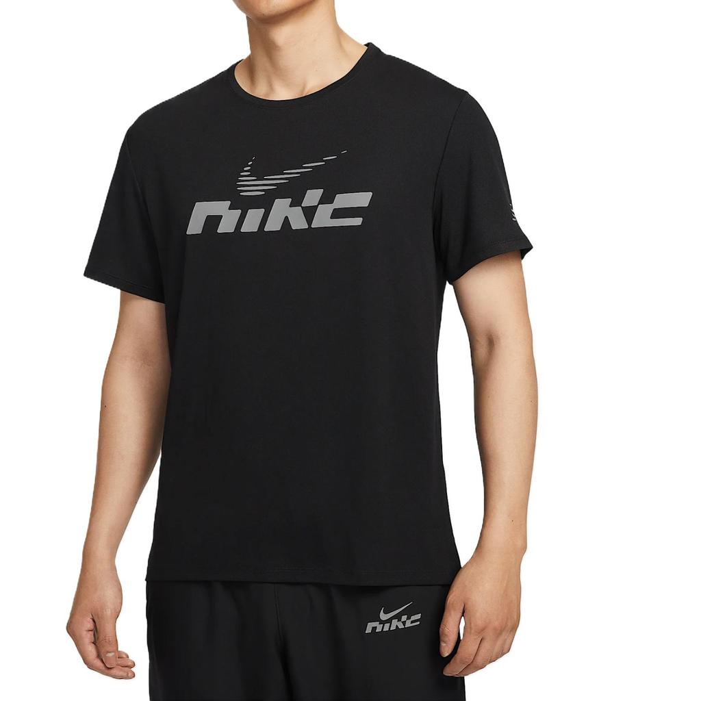 Nike Мужская футболка Miler Flash Черная IB4128-010