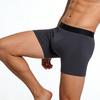 Yousheng Мужское боксерское нижнее белье со средней посадкой, эластичным поясом, U-образным гульфиком, шорты-брифы с контрастным поясом, трусы с открытой передней частью