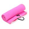 Cotton High Water Absorption Microfiber With Carabiner Hook Golf Towel Cleans Clubs Cleaning Towels