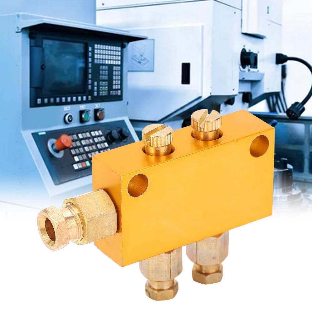 6Mm Inlet Oil Distributor Brass Material Divider Valve Piston Distributor  Industrial Machinery