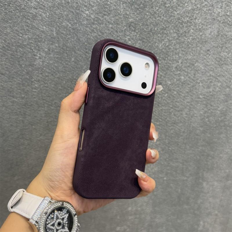 Flannel Lined Magnetic Phone Case IPhone 17 Pro Max 16 15 14 13 12 Full Body Shockproof Protective Cover