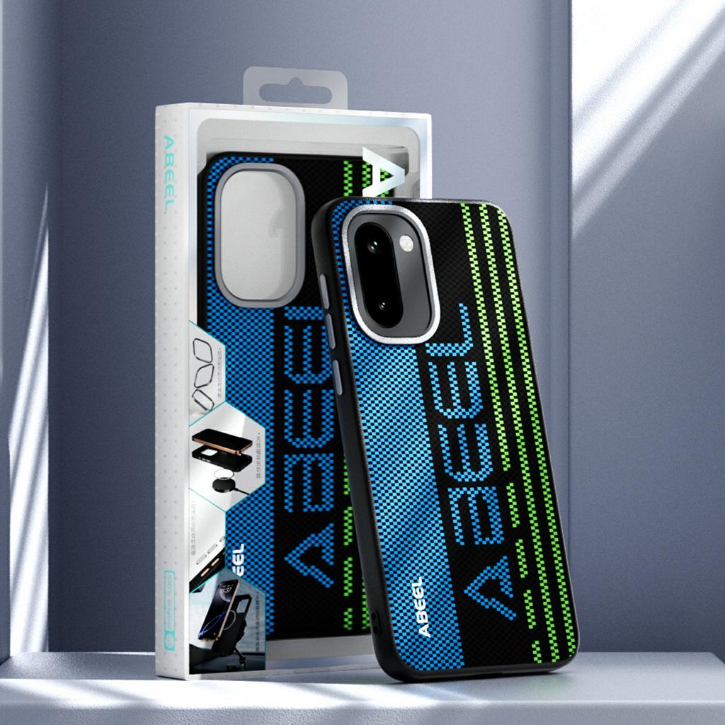 ABEEL Для OnePlus 15R 5G Магнитный Чехол Микро-тиснение 6D Печать ПК ТПУ Алюминиевый сплав Кожаный Чехол для Телефона