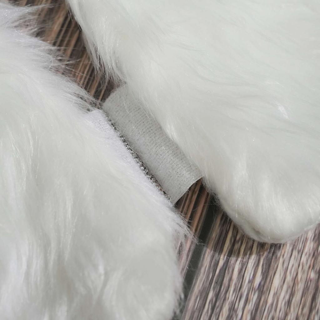 Юбка для рождественской елки, белая юбка для елки, украшение, имитация кролика, плюш, 120 см