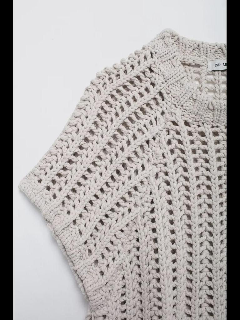 Women's European-American Style Knitted Sleeveless Vest