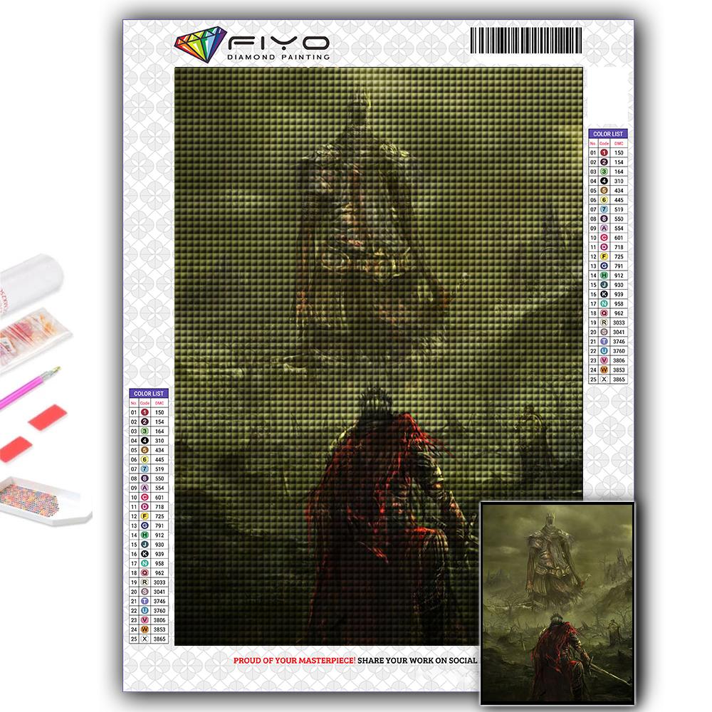 DIY 5D Diamond Painting Game Dark Souls Cross Stitch Kit Full Drill Embroidery Mosaic Art Picture of Rhinestones Gift