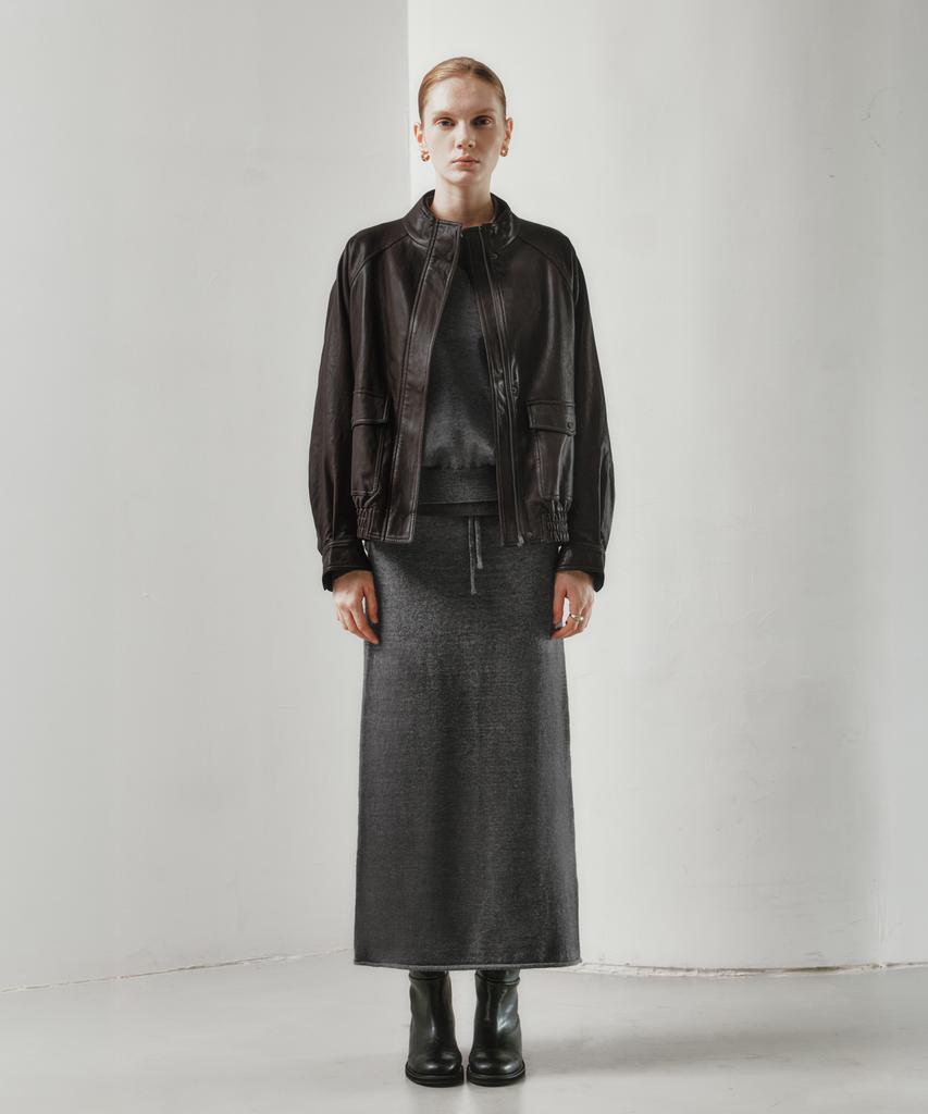 ZEROSTREET [2 Colors] Lezero Oversized Leather Jacket