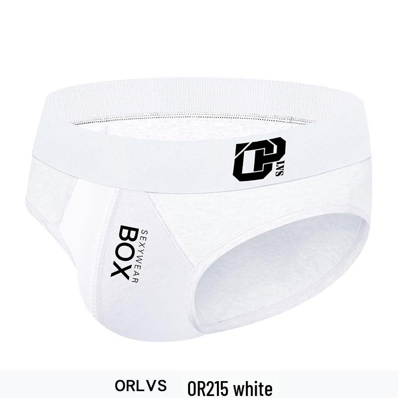 Мужские летние хлопковые спортивные стринги - Низкая посадка, Подтягивающие бедра, Дизайн с надписью