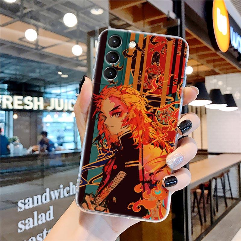 Прозрачный чехол Kamado Nezuko Kimetsu No Yaiba Demon Slayer для Samsung Galaxy S22 S21 S20 FE S 22 Ultra S10 E S9 Plus 5G, чехол