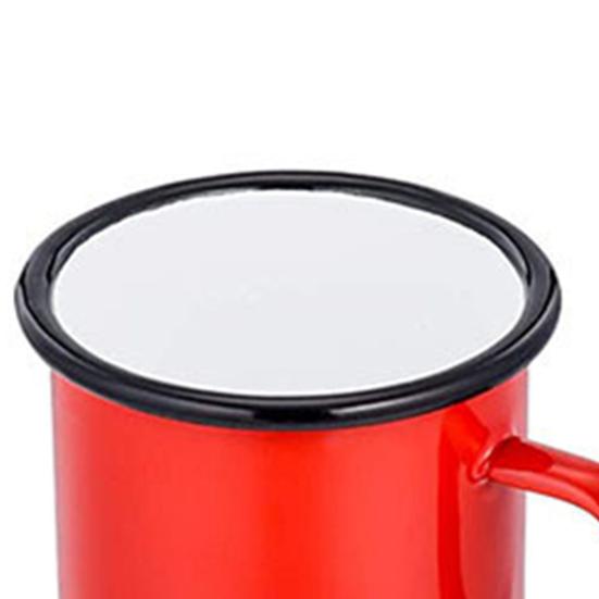 350ml Water Mug Exquisite Retro Style Metal Universal Round Edge Milk Cup