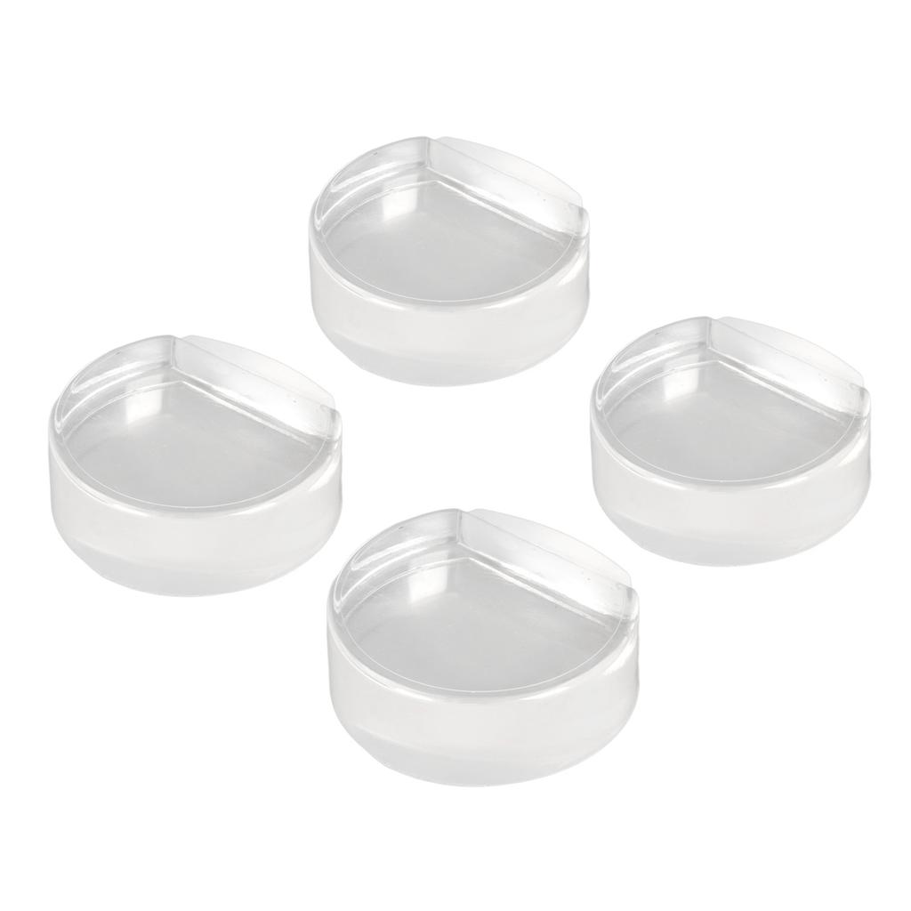 4 шт. Прозрачный дверной стопор, мягкий акриловый дверной держатель, предотвращает удар пола о дверной буфер для спальни 