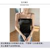 Autumn camisole, thick solid color warm vest, women's slim fit long underwear, tight fitting bottom shirt