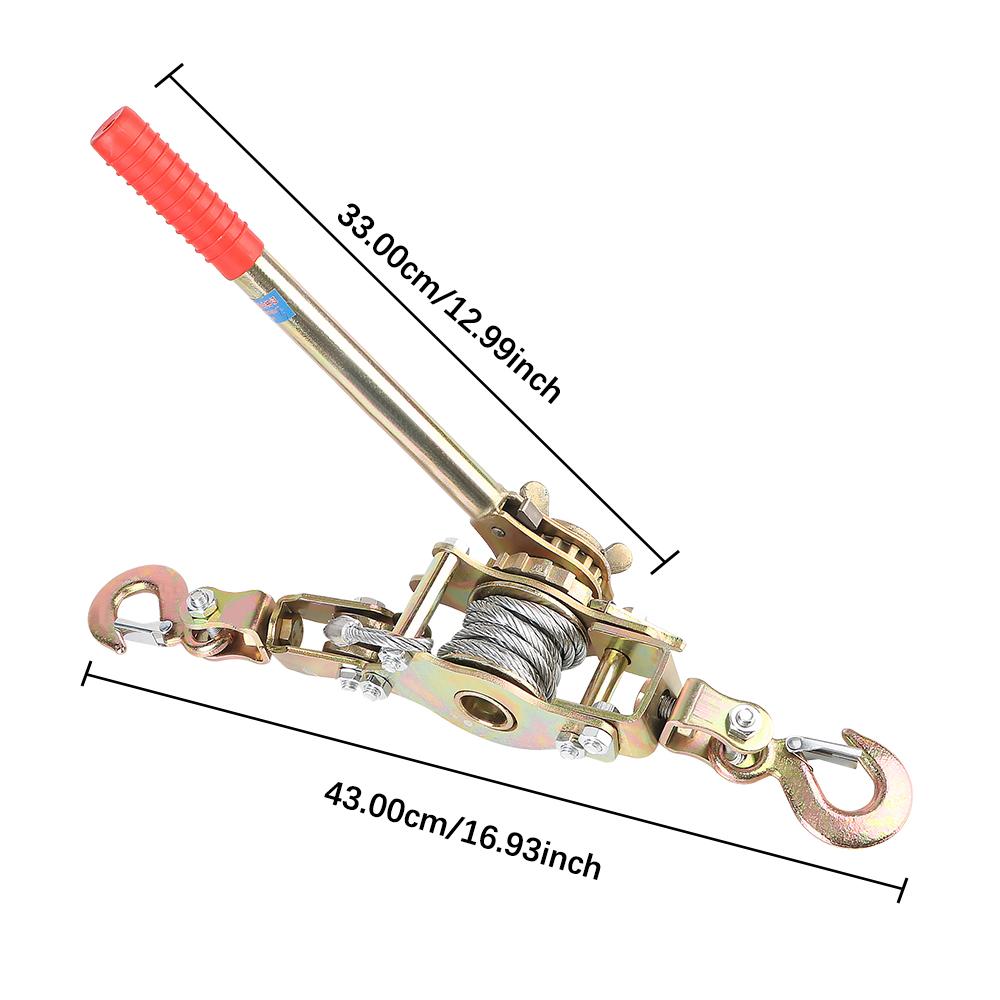 2T 2m Провод для грузовых автомобилей Аксессуары для автомобилей Крепеж для лебедки Трос Натяжитель троса Трещотка Двойной крюк Натяжитель троса Ручной натяжитель троса