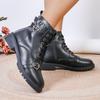 New Women's Shoes Fashionable Short Legs Comfortable British Heighten Single Shoes Versatile Thick Sole Casual Women