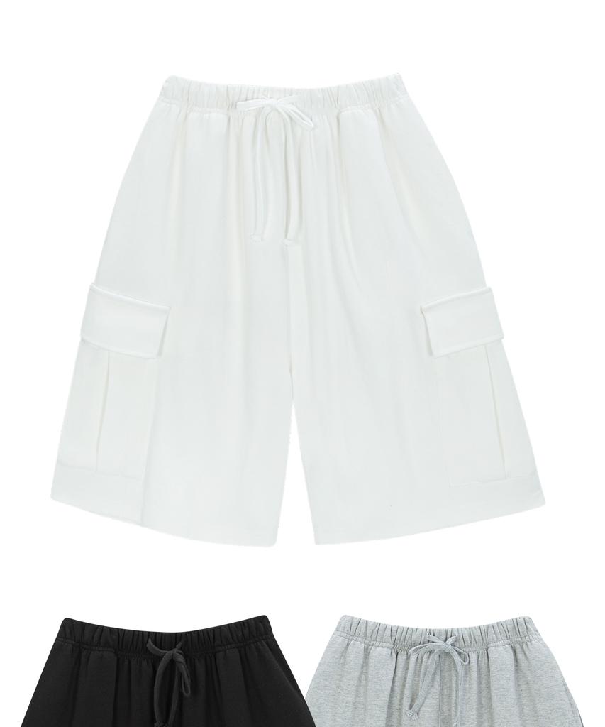 ENDOOR Bass Cargo Shorts (Off White)