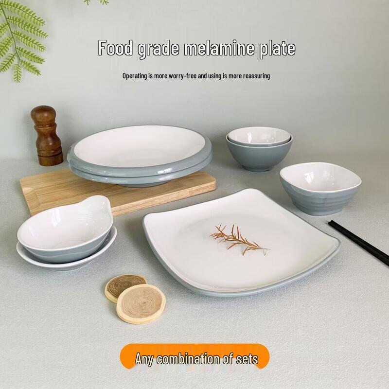 777 Two-Tone Melamine Dinner Plate