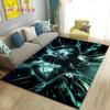 SAO Sword Art Online Anime Area Rug Large,Carpet Rug for Living Room Bedroom Sofa Doormat Decoration, Non-slip Floor Mat Cover