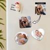 8 шт. DIY Фото Магнит на холодильник Персонализируйте холодильник Праздничный декор для семейных воспоминаний Друзья Влюбленные Подарок Яркое качество печати