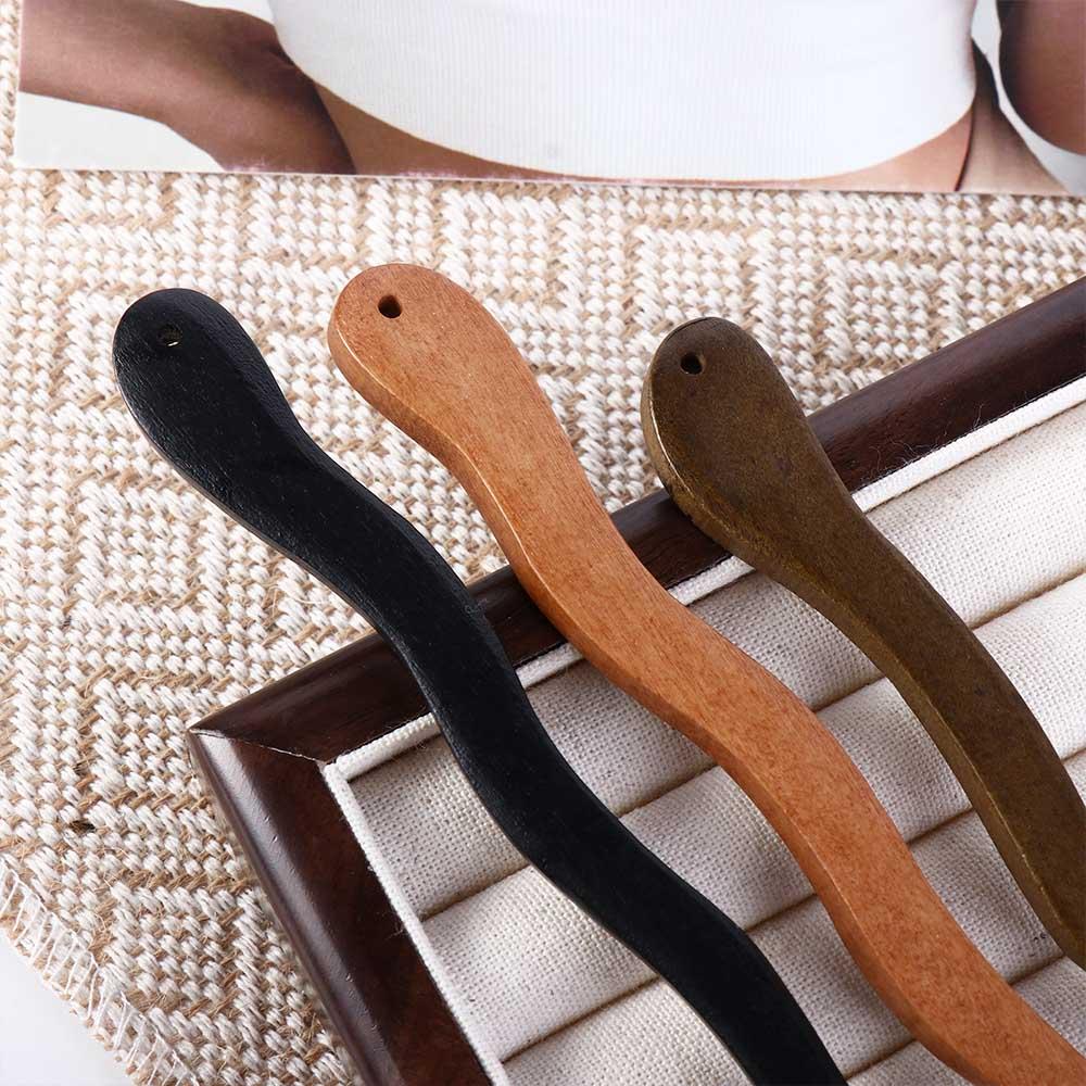 For Girl Cheongsam Disk Hair Hairpin Chinese Style Hair Fork Hair Accessories Wooden Hair Stick