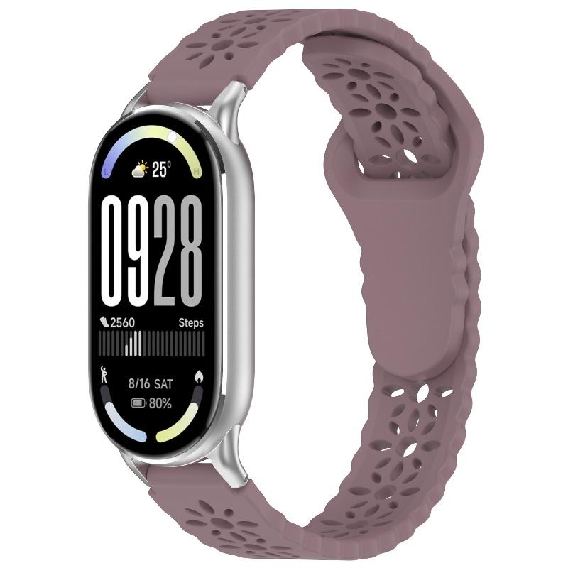 Силиконовый ремешок для Xiaomi Mi Band 10 9 8 NFC Спортивный резиновый браслет Наручный ремешок Correa Аксессуары для Xiaomi Smart Band 8 9 10 NFC