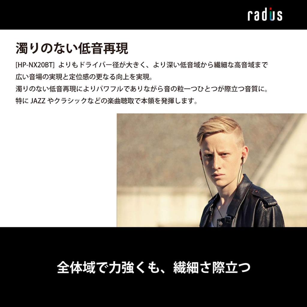 Совместимые с Radius Radius наушники NeEXTRA серии проводных канального типа с драйвером FLW-структуры HP-NX30 Наушники высокого разрешения Высокое разрешение