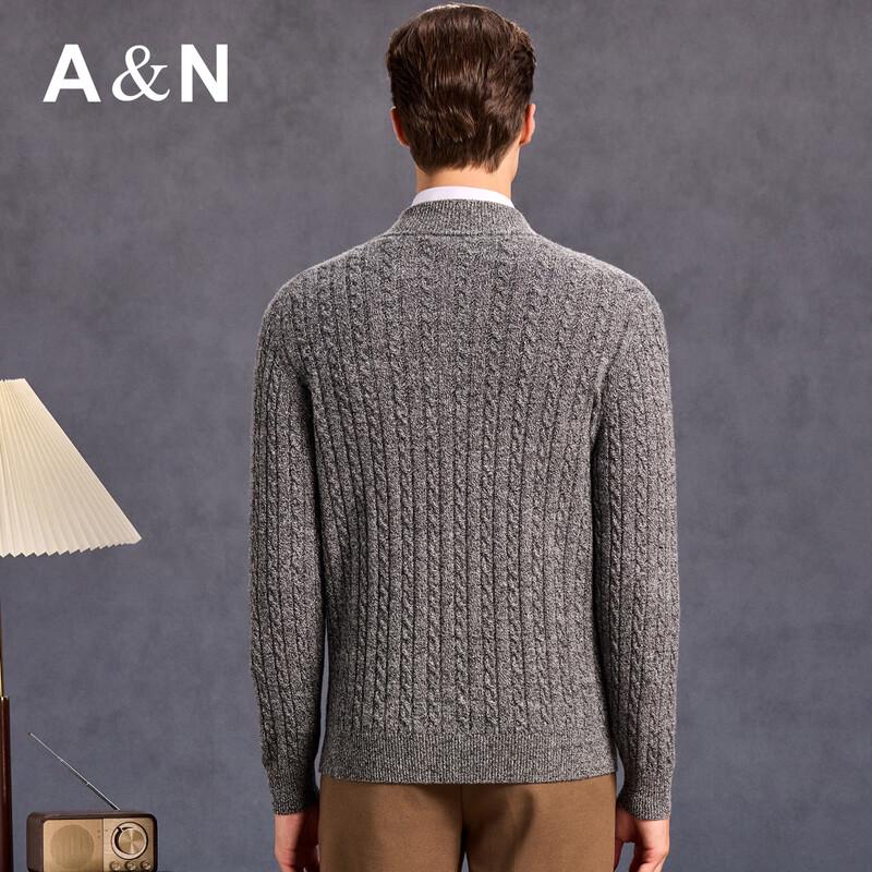 Antonio Men's 100% Cashmere Cable Knit Cardigan