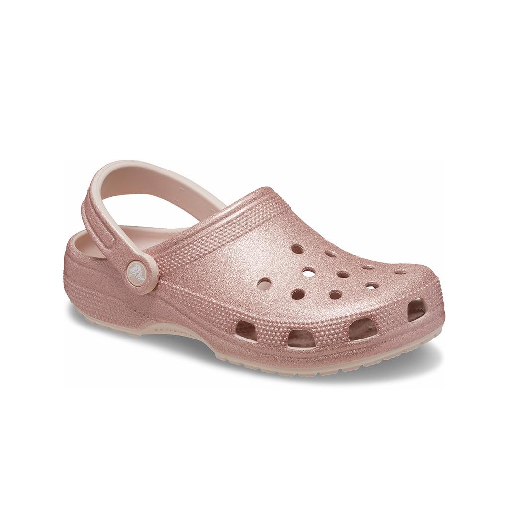 Crocs Классические блестящие клоги Женская обувь Кварцево-розовый 205942-6WV