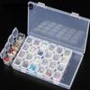 Коробка для сверл для ногтей, коробка для хранения сверл из сплава, шкатулка для драгоценностей со стразами, 28 сеток, 56 сеток, пластиковая прозрачная коробка для хранения ювелирных изделий