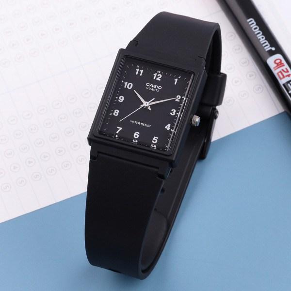 Casio Low Noise Exam Student Square Analog Test Taker Gift College Entrance Exam Watch 27 Black B