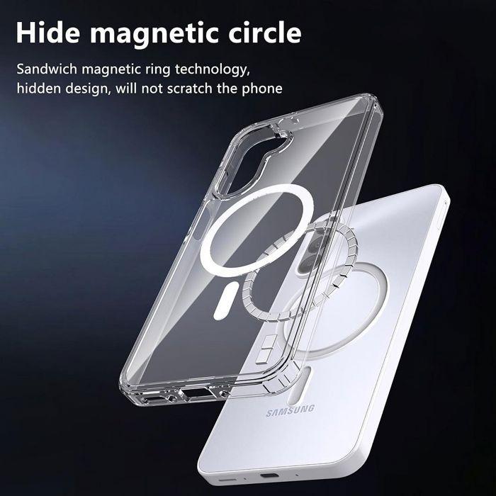 Coque pour Samsung Galaxy A57 5G, Protection Antichoc avec Anneau Magnétique - 2 Verres Trempés