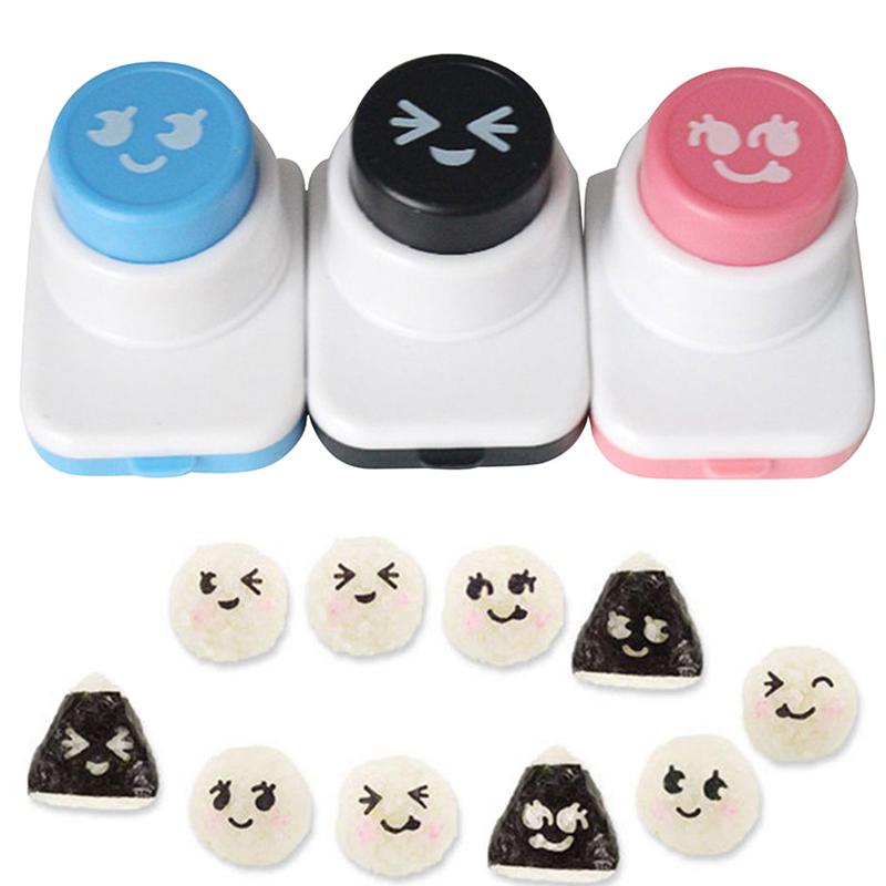 Мультфильм рисовые шарики формы Diy улыбающееся лицо форма резак для морских водорослей Бенто суши инструменты