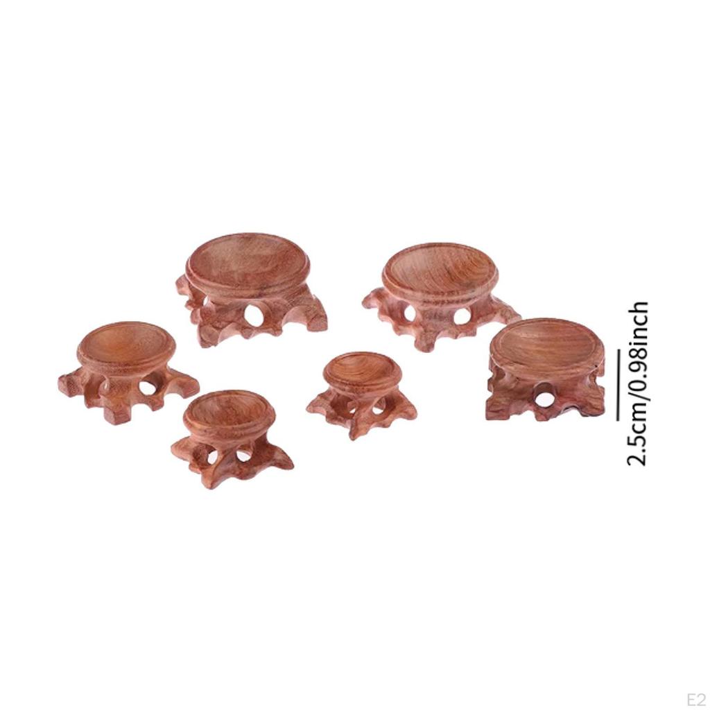 6 шт. деревянная подставка, держатель для шара, сферы, глобуса, предметы коллекционирования, украшения, ремесло, держатель для шара в форме яйца