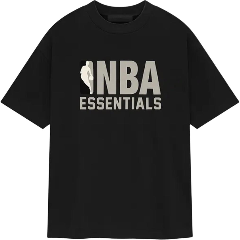 Fear of God Essentials X NBA Футболка Черная Унисекс Топы 125AL244101F