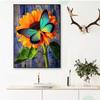 5D Diy Diamond Painting Butterfly On Flower Cross Stitch Set Full Diamond Embroidery Mosaic Art Picture of Rhinestones Decor Gift
