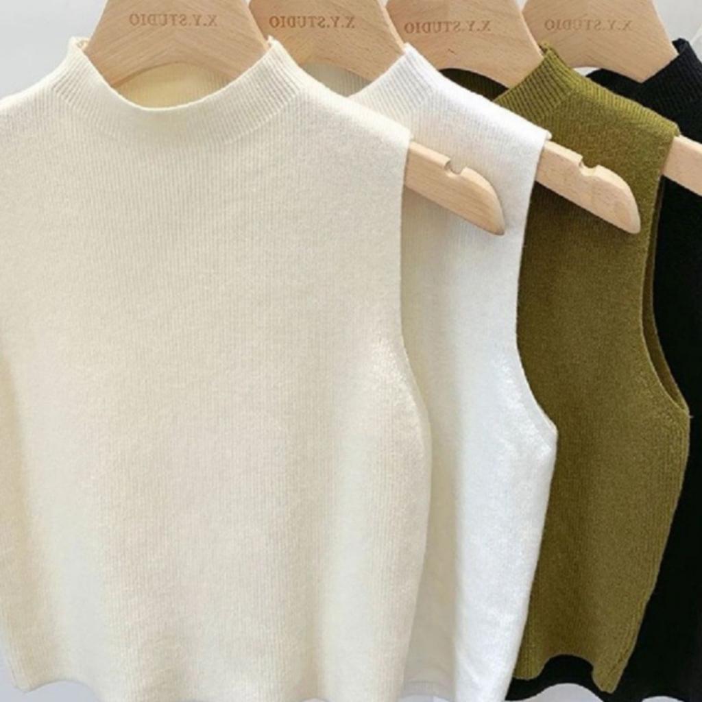 Круглый вырез майка трикотажные укороченные топы женские летние майки однотонные майки модные женские без рукавов укороченные Y2K девушки одежда