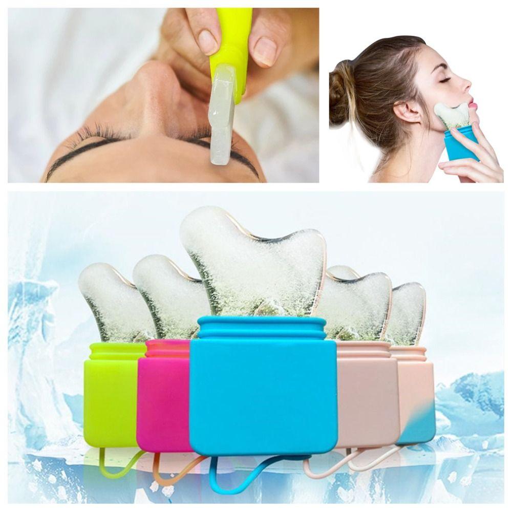 Cold Therapy Ice Cube Mold Alleviate Puffiness Cooling Face Contour Globes  Women