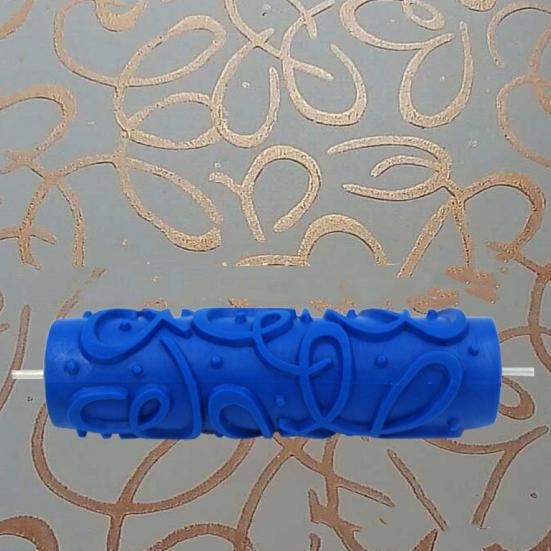 7-Inch Patterned Paint Roller Wall Decorative Art Texture Roller Household Wall Painting Embossing Texture Roller Tools Painting Supplies