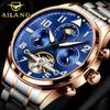 AILANG Watch Men's Automatic Mechanical Watch Men's Watch Hollow Fashion Trend Business Luminous Waterproof Men's Watch