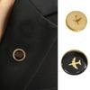 4 Pcs Airport Uniform Buttons Craft Buttons Alloy Dress Buttons Jackets Pants Buttons for Airline Employees