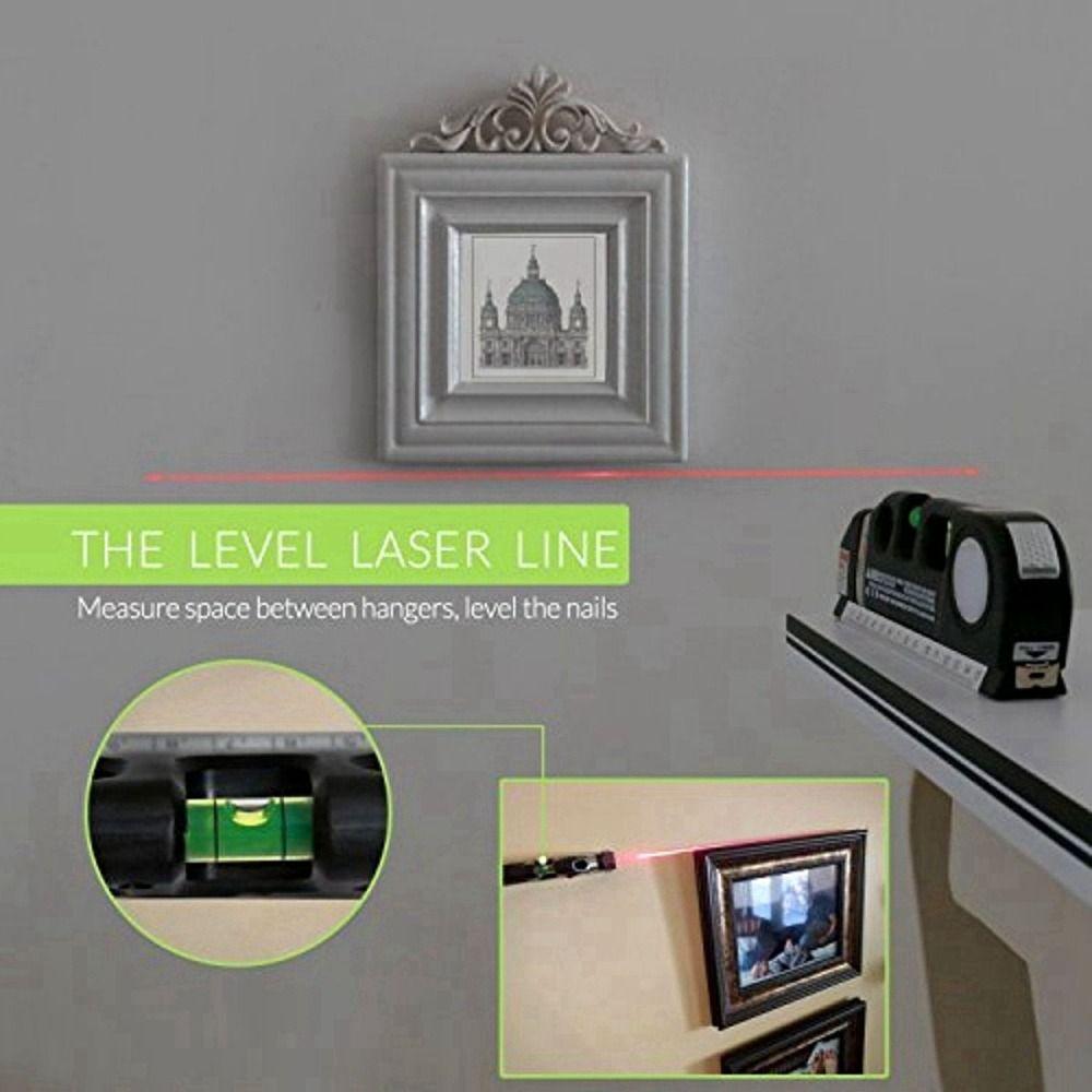 Standard Ruler Laser Level Adjustable Laser Ruler Multipurpose Cross Line Lasers Woodworking